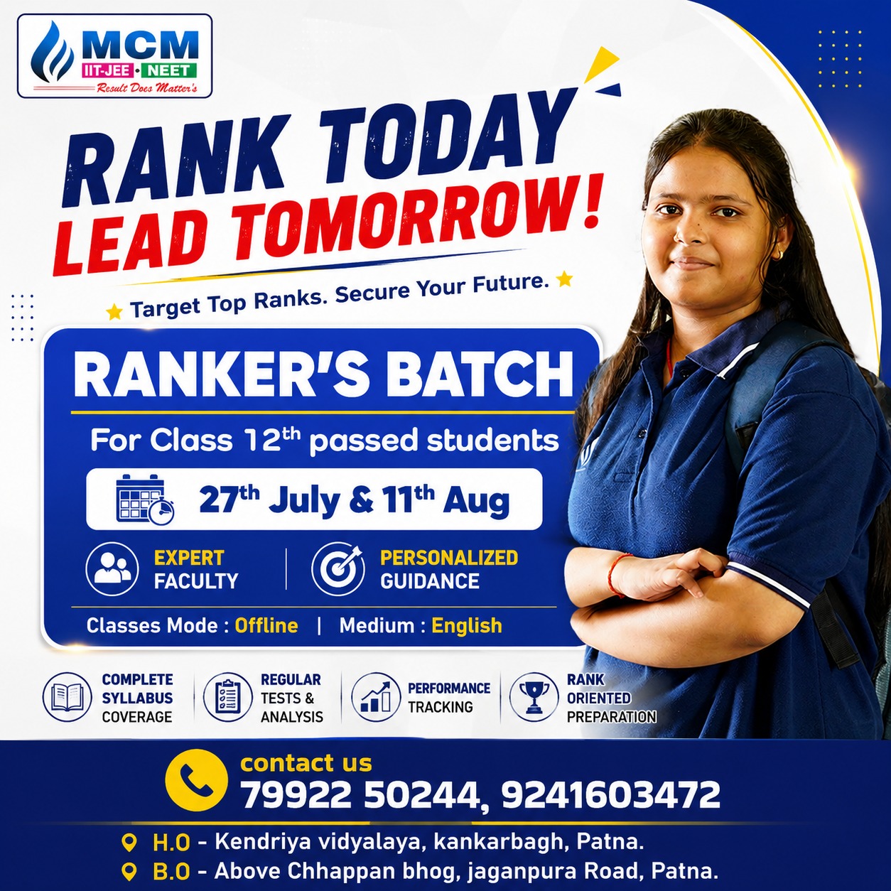 mcm institute rankers batch